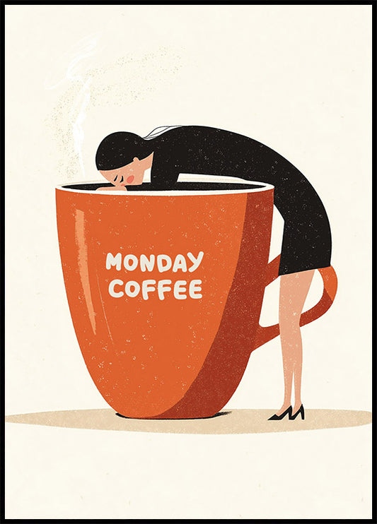 Monday Coffee Poster