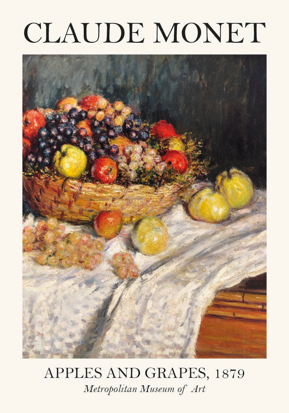 Monet Apples And Grapes Poster