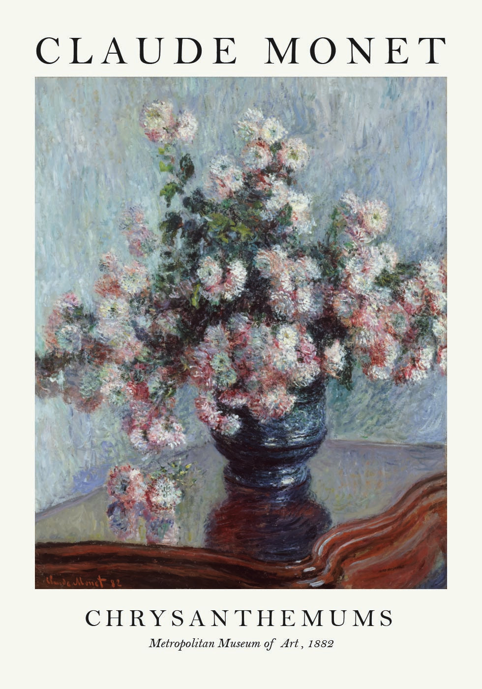 Monet Chrysanthemums Poster