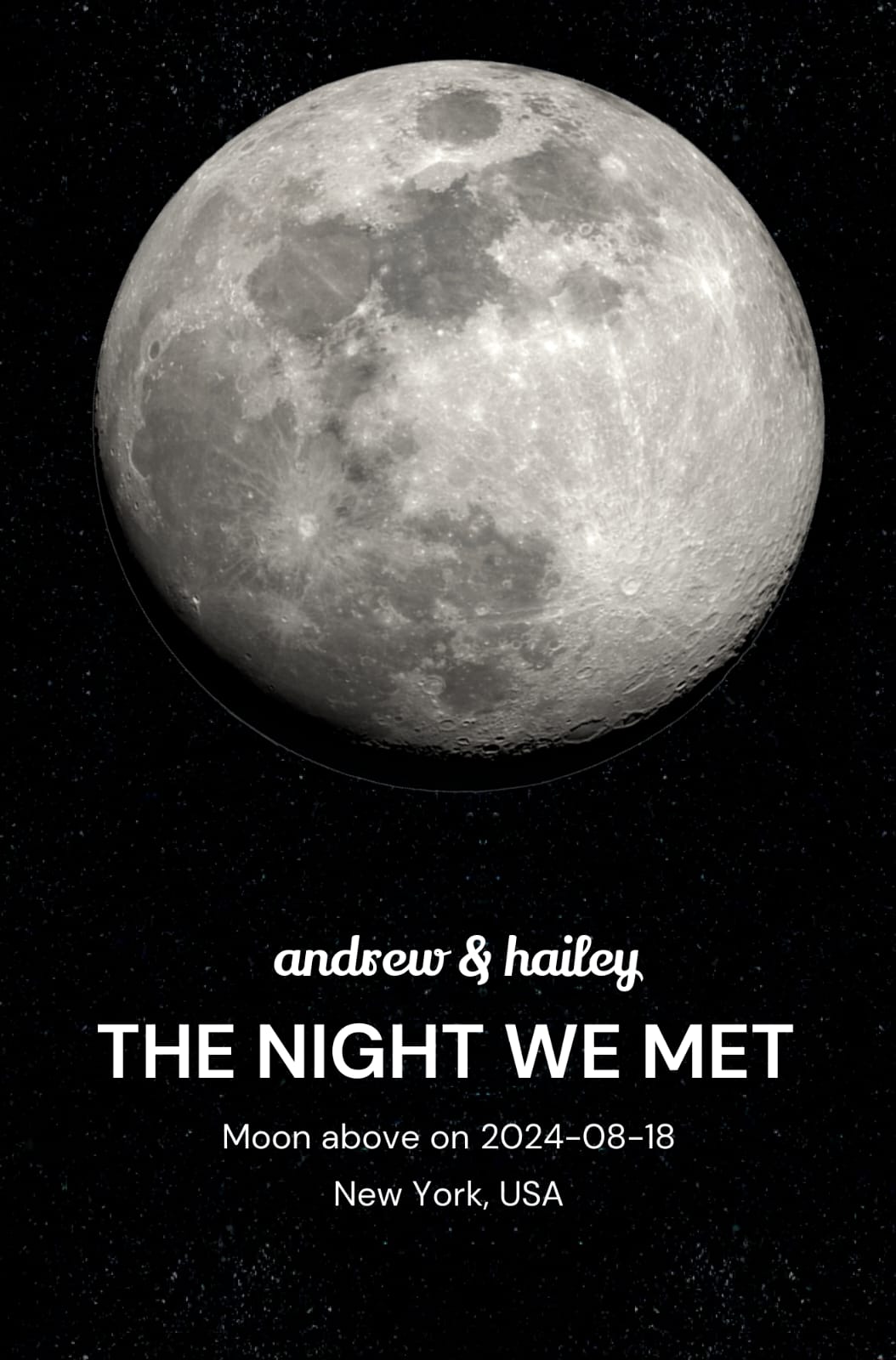 Custom Moon Phase Poster