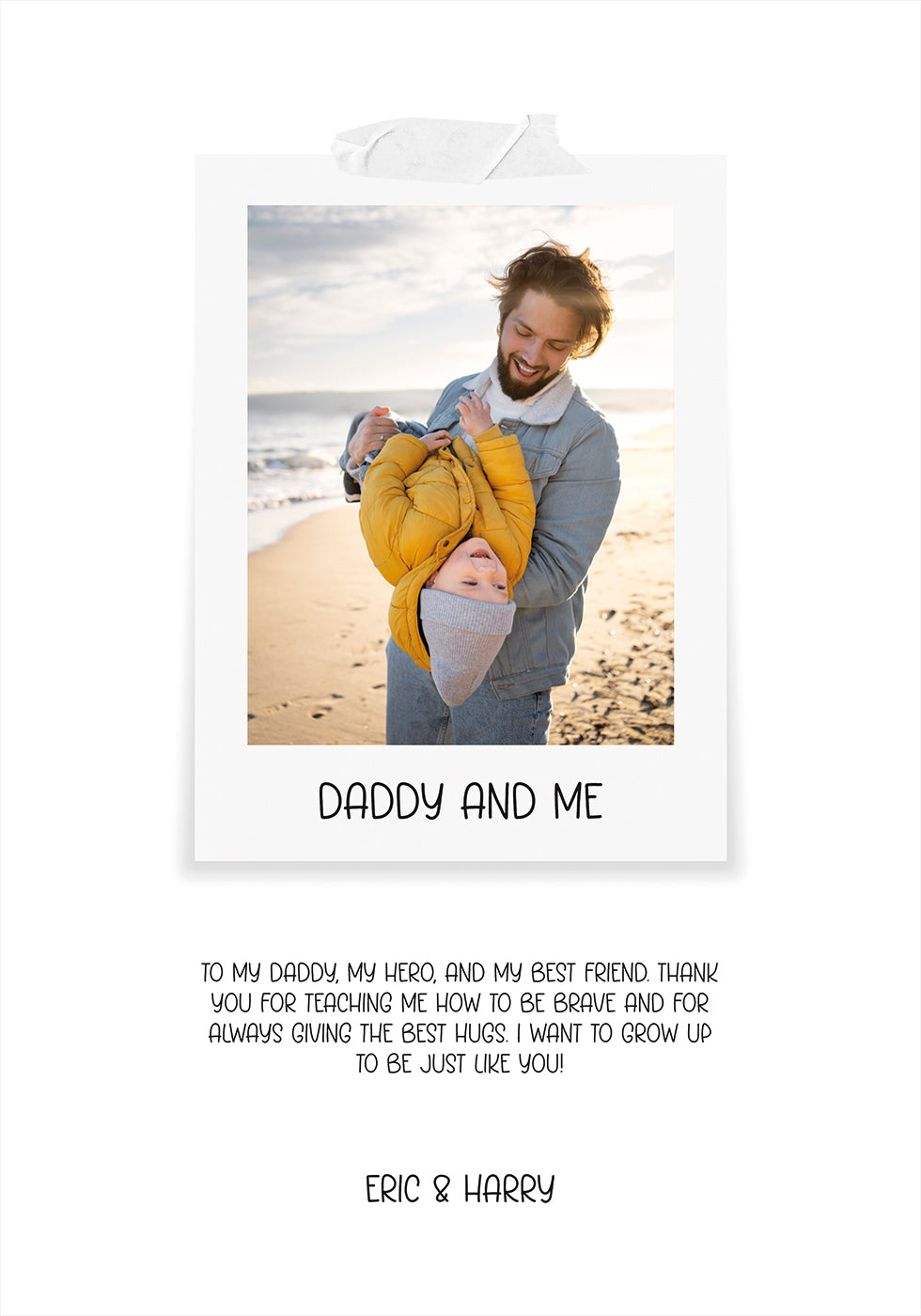 My Daddy Photo Personal Poster