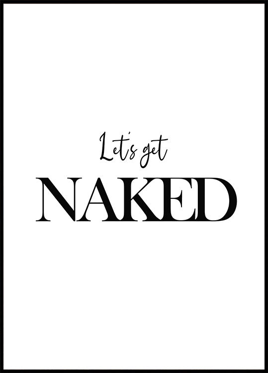 Let's Get Naked Poster