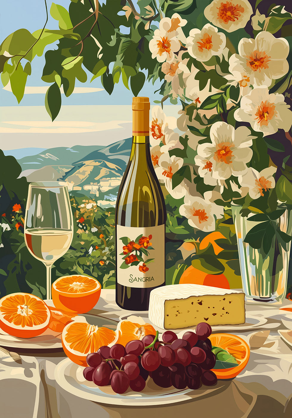 Sangria & Citrus Garden Dream Poster