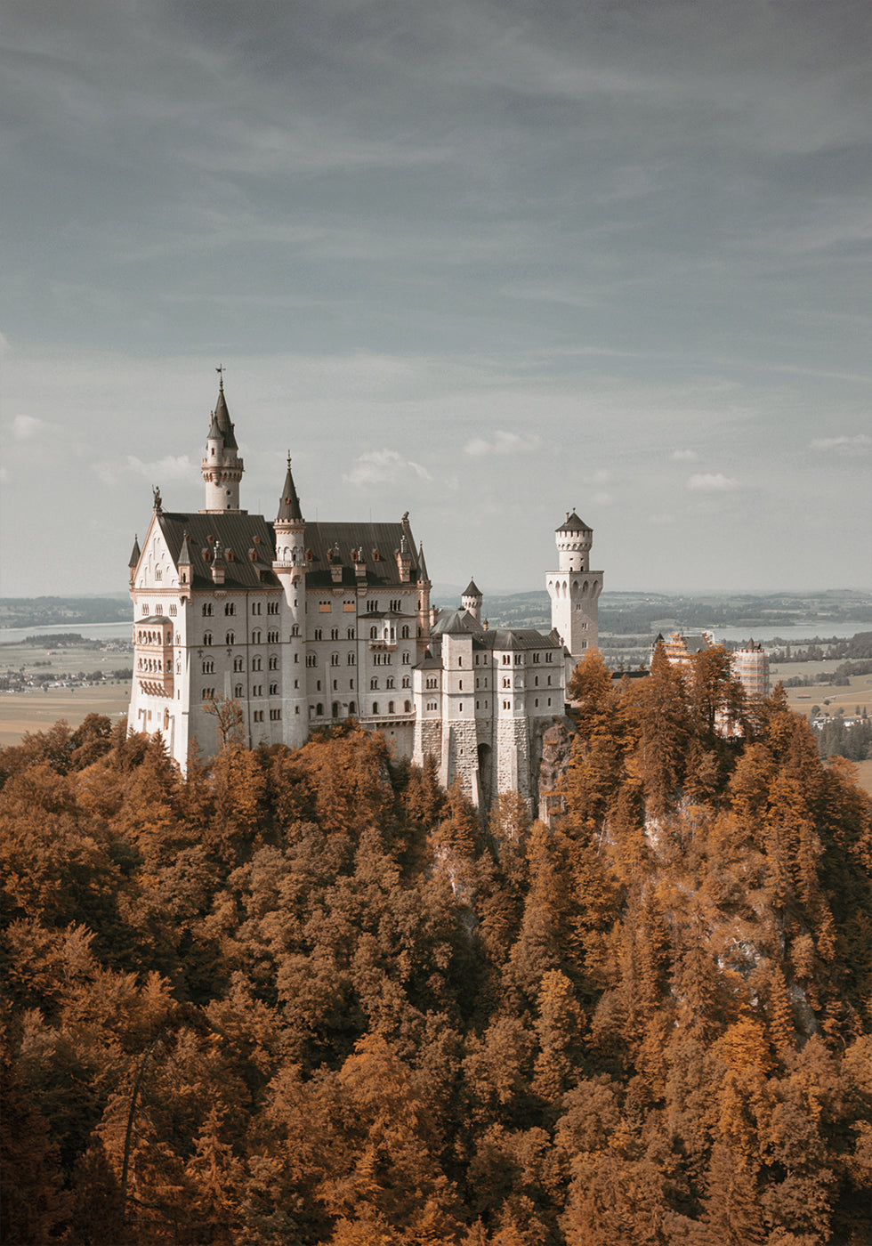 Neuschwanstein Castle in the Fall Poster