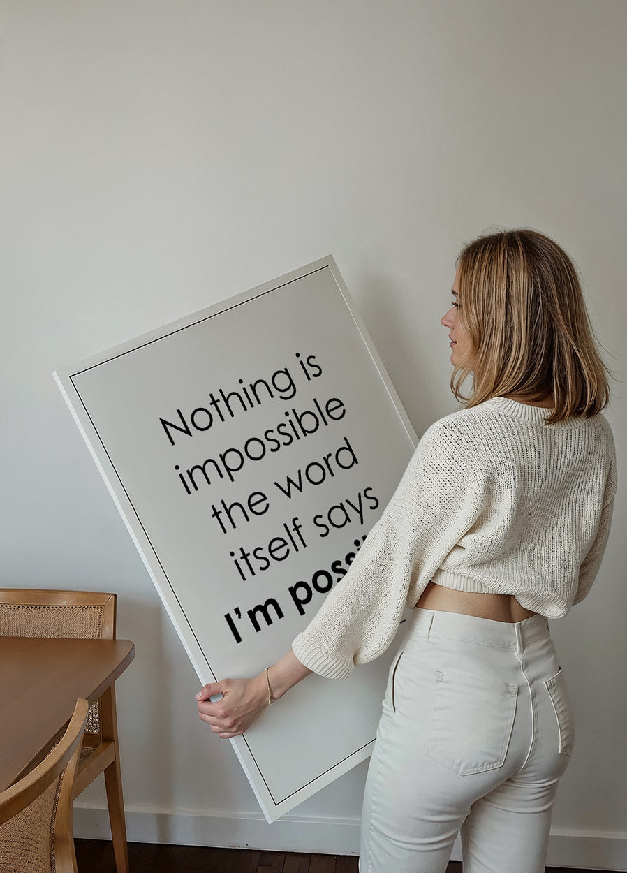 Nothing Is Impossible Poster
