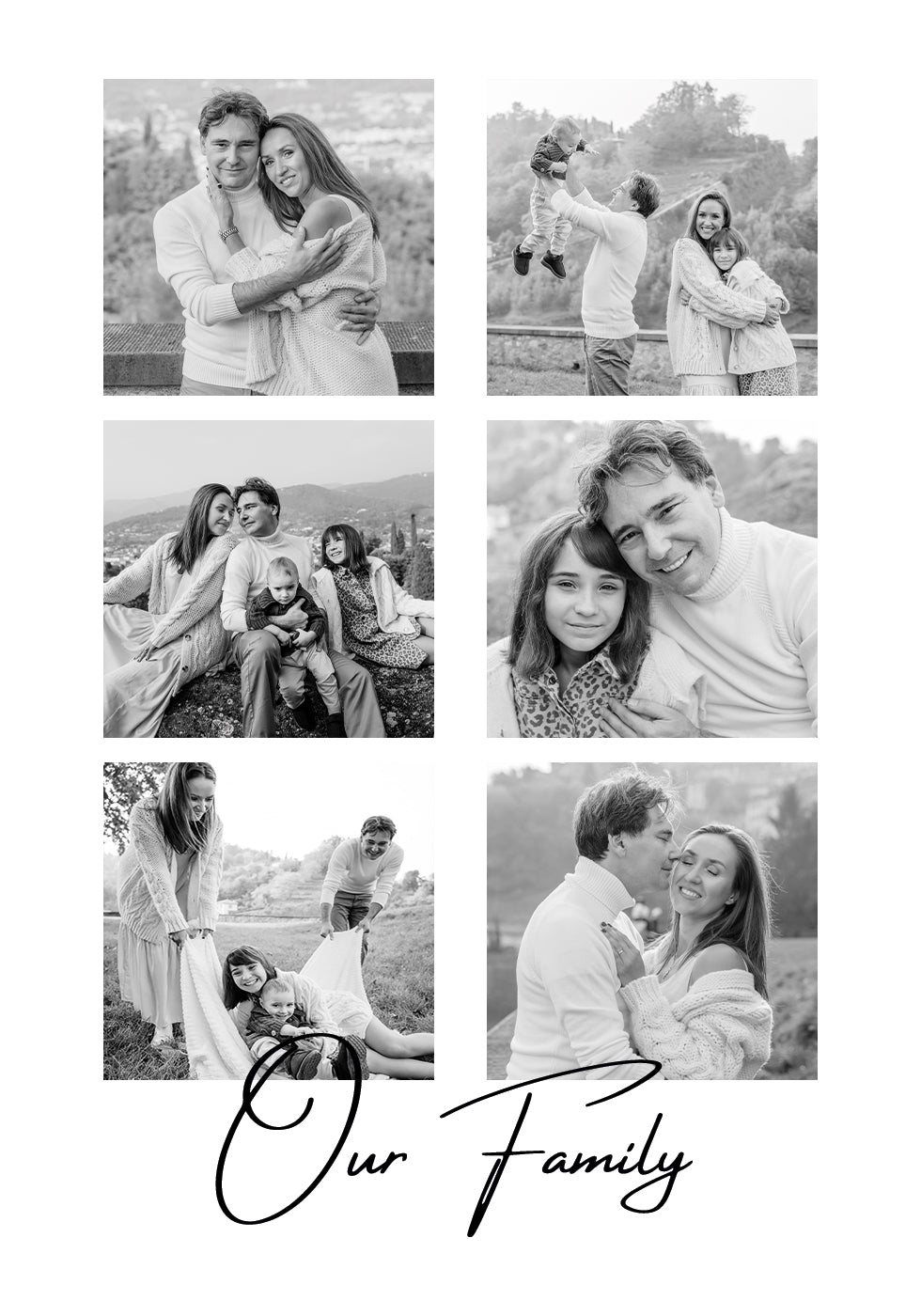 Our Family Collage Poster
