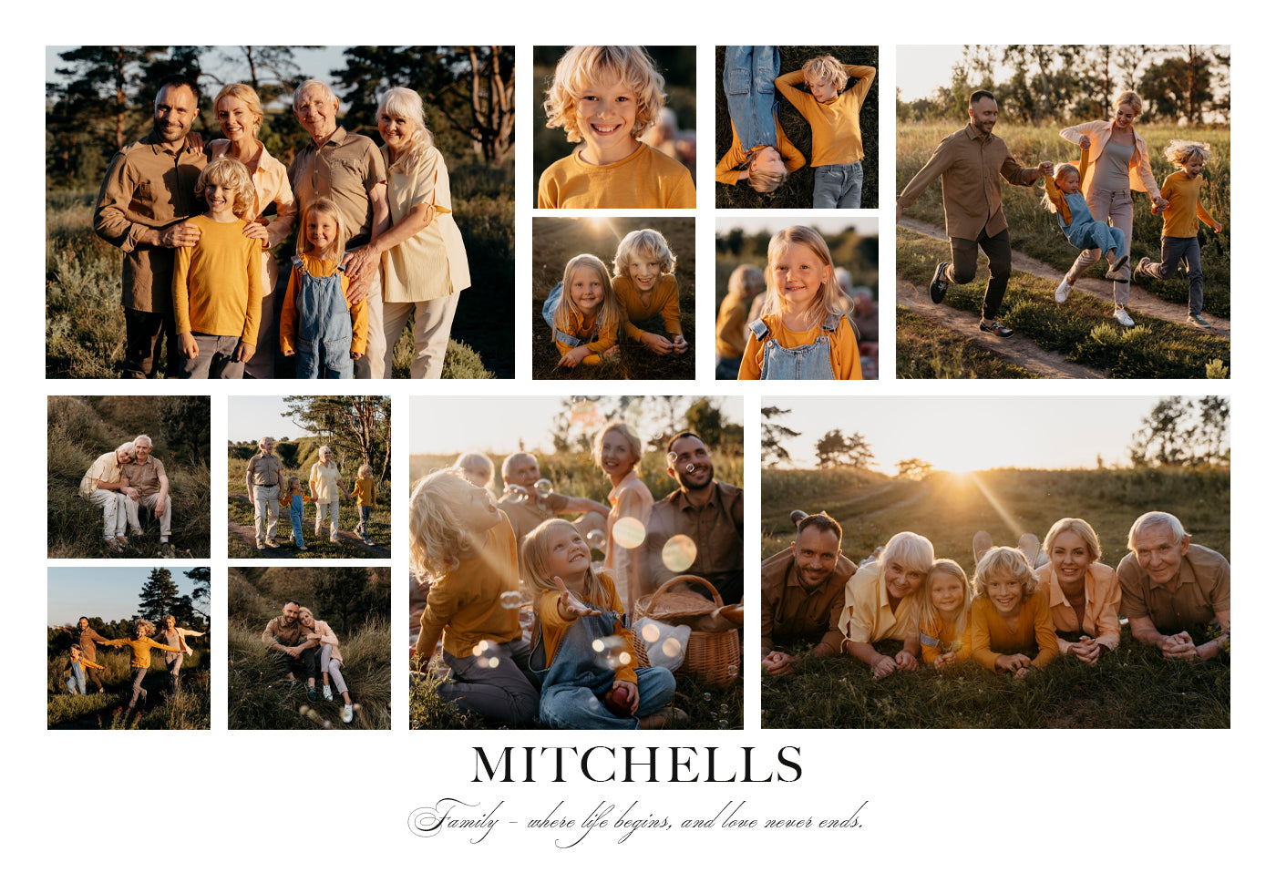 Our Family Collage Poster