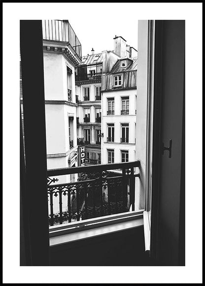 Parisian Window View Poster