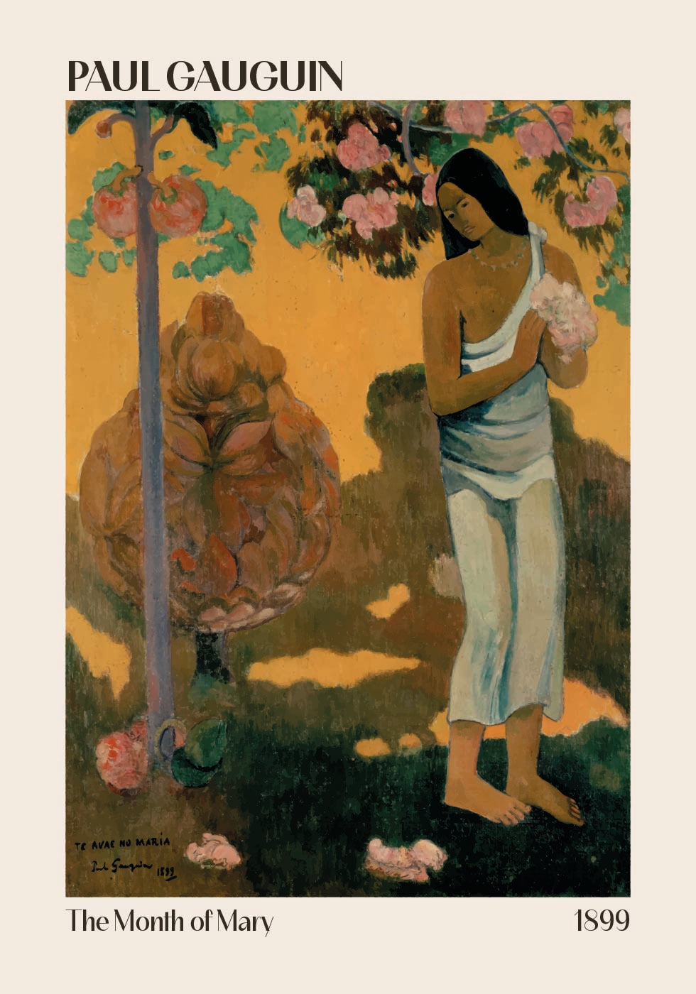 The Month of Mary, Paul Gauguin 1899 Poster