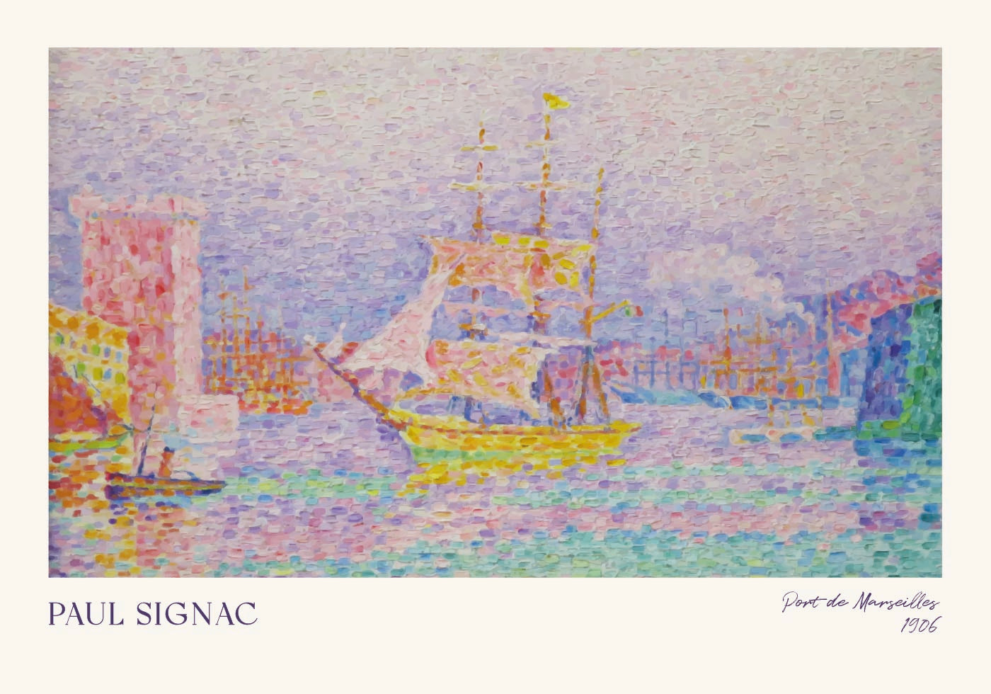 Port De Marseilles, Paul Signac Poster