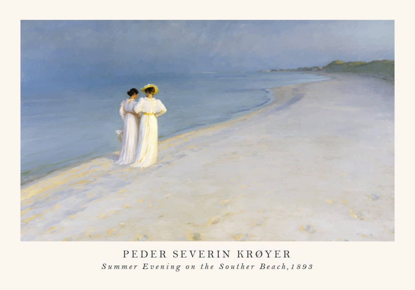 Summer Evening on the Souther Beach Poster
