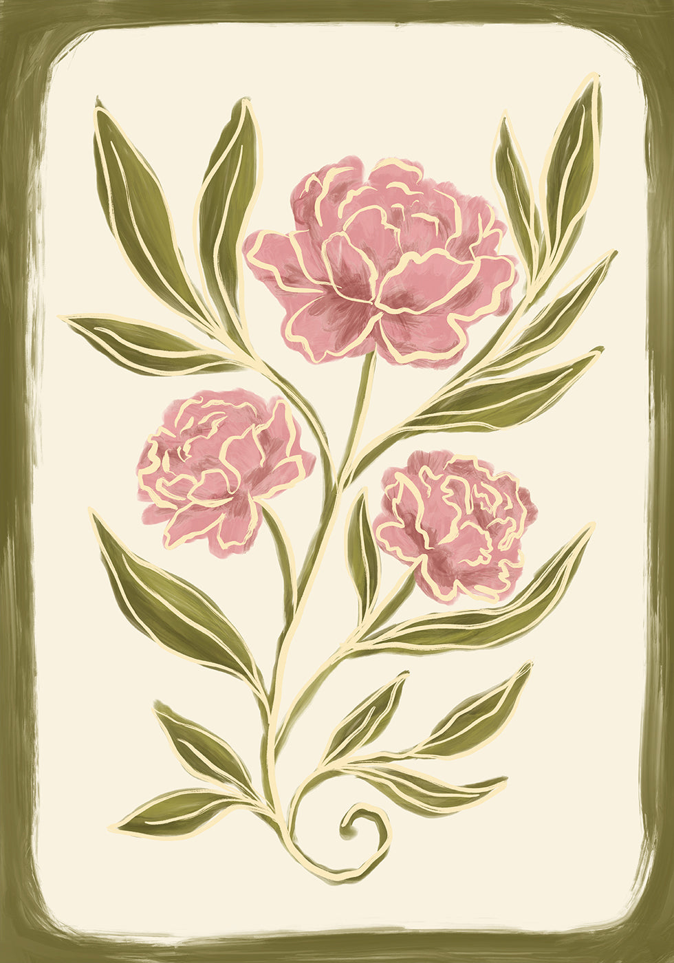 Peonies Poster