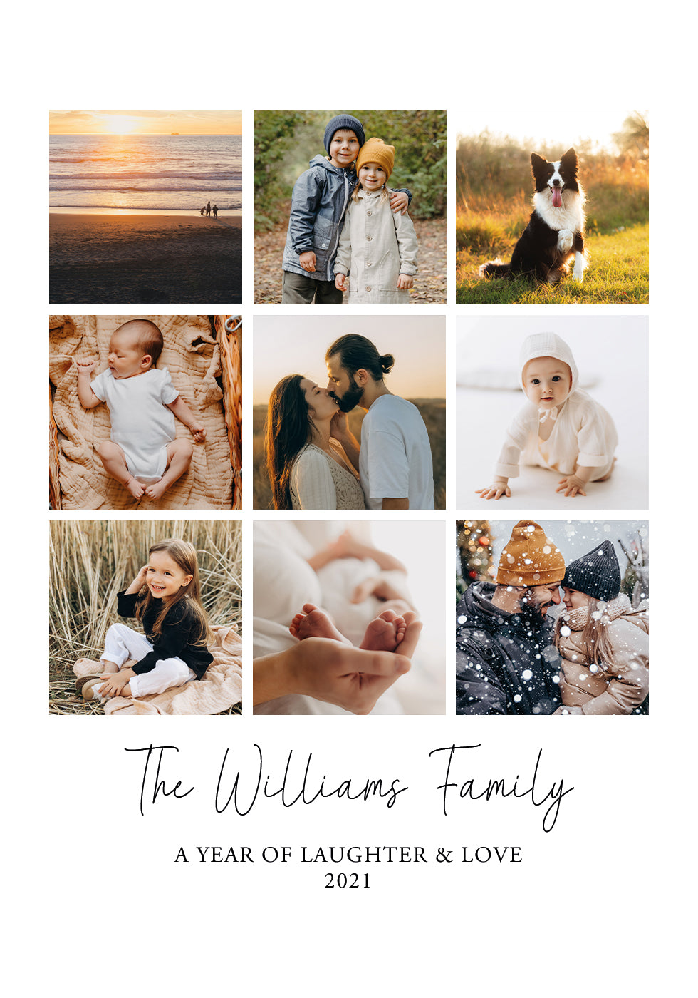 Personalized Family Collage Poster