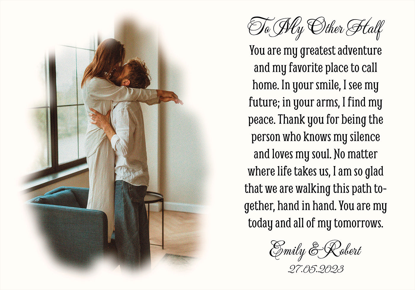 Photo With Poem Personal Poster