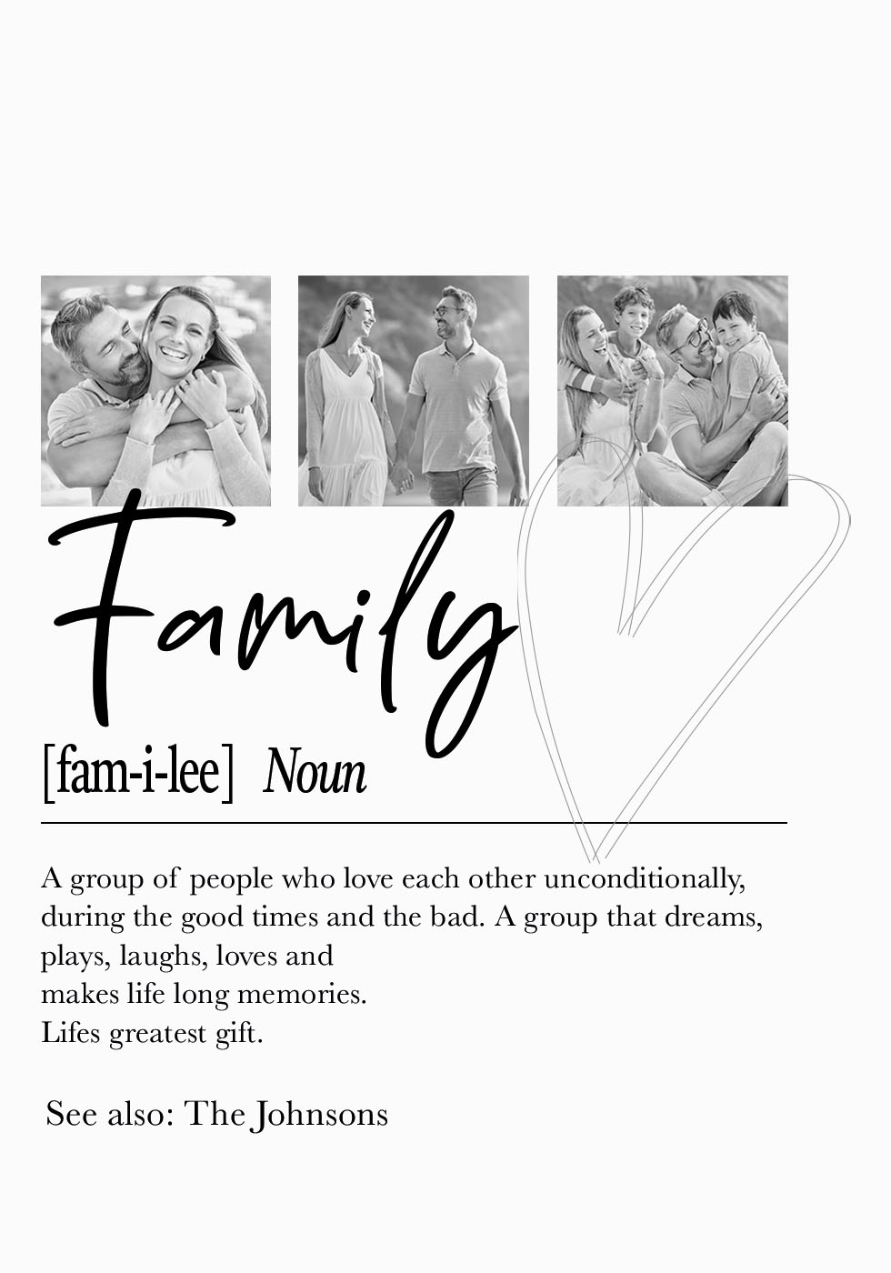 Personalized Family Definition Poster
