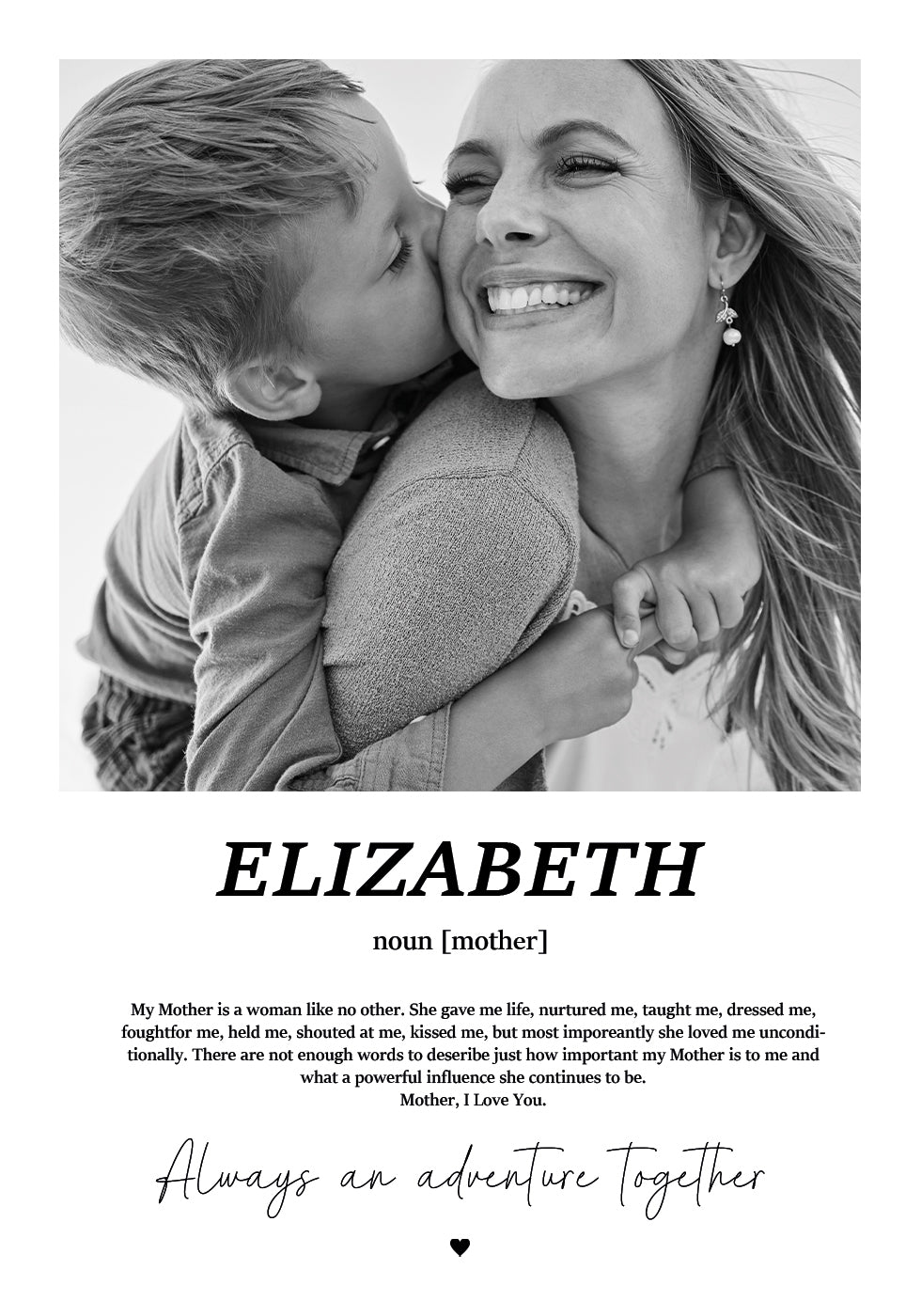 Personalized Mother Photo Poster