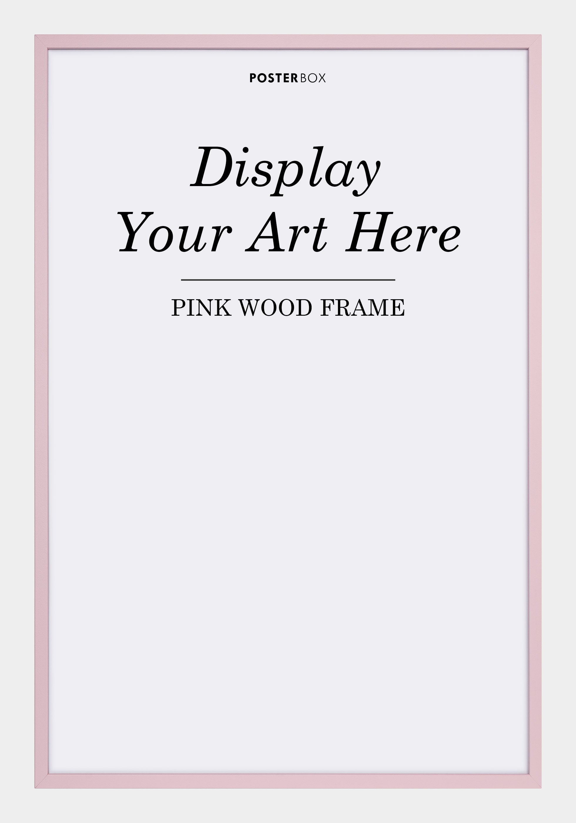 Pink Wood Frame