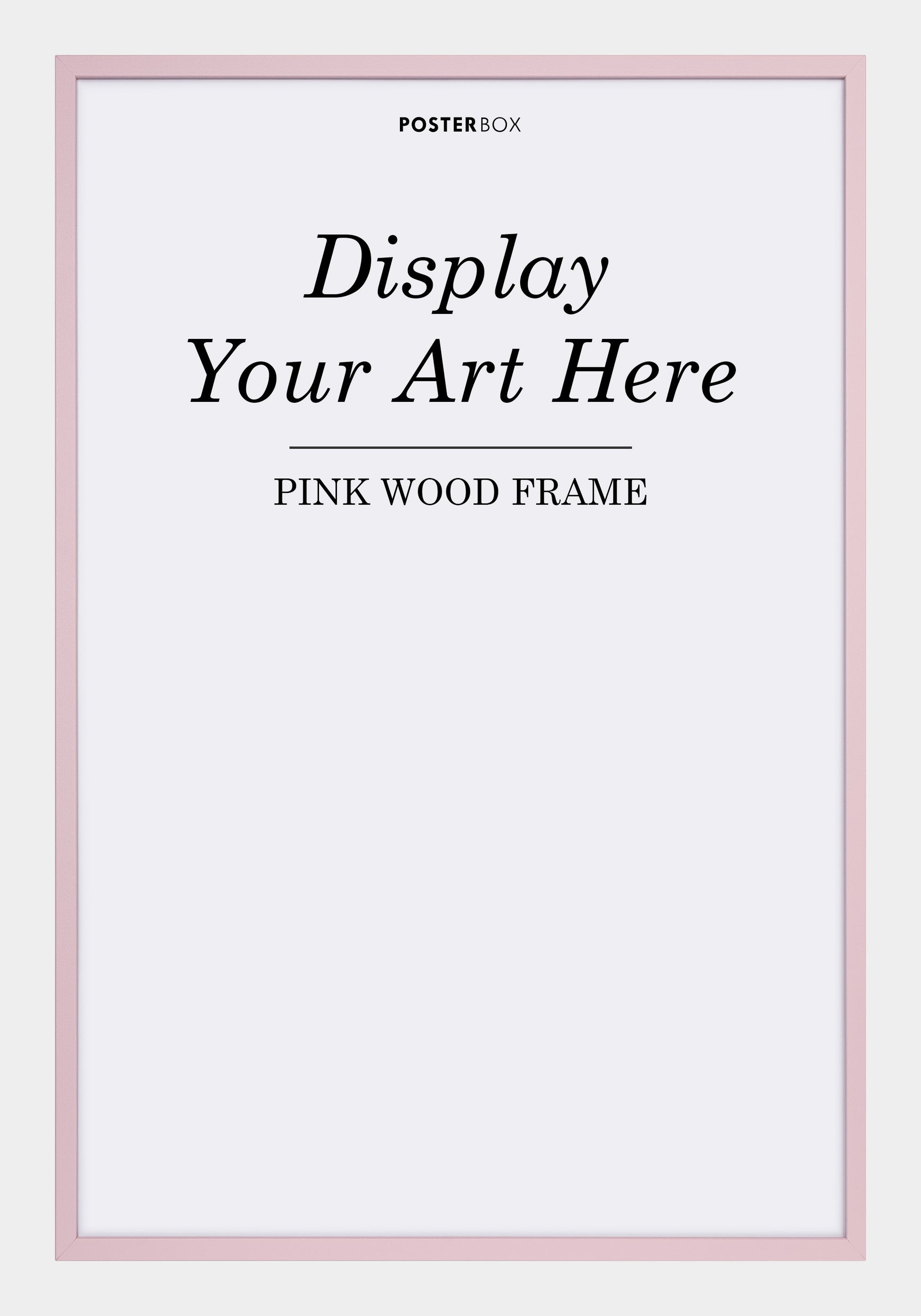 Pink Wood Frame