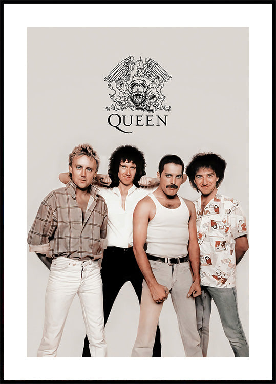 Queen Band Members Poster