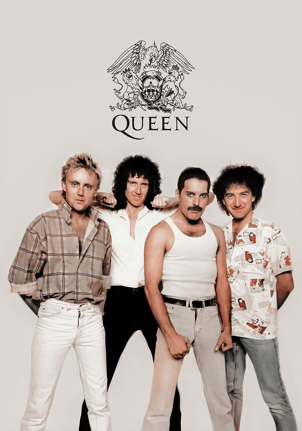 Queen Band Members Poster