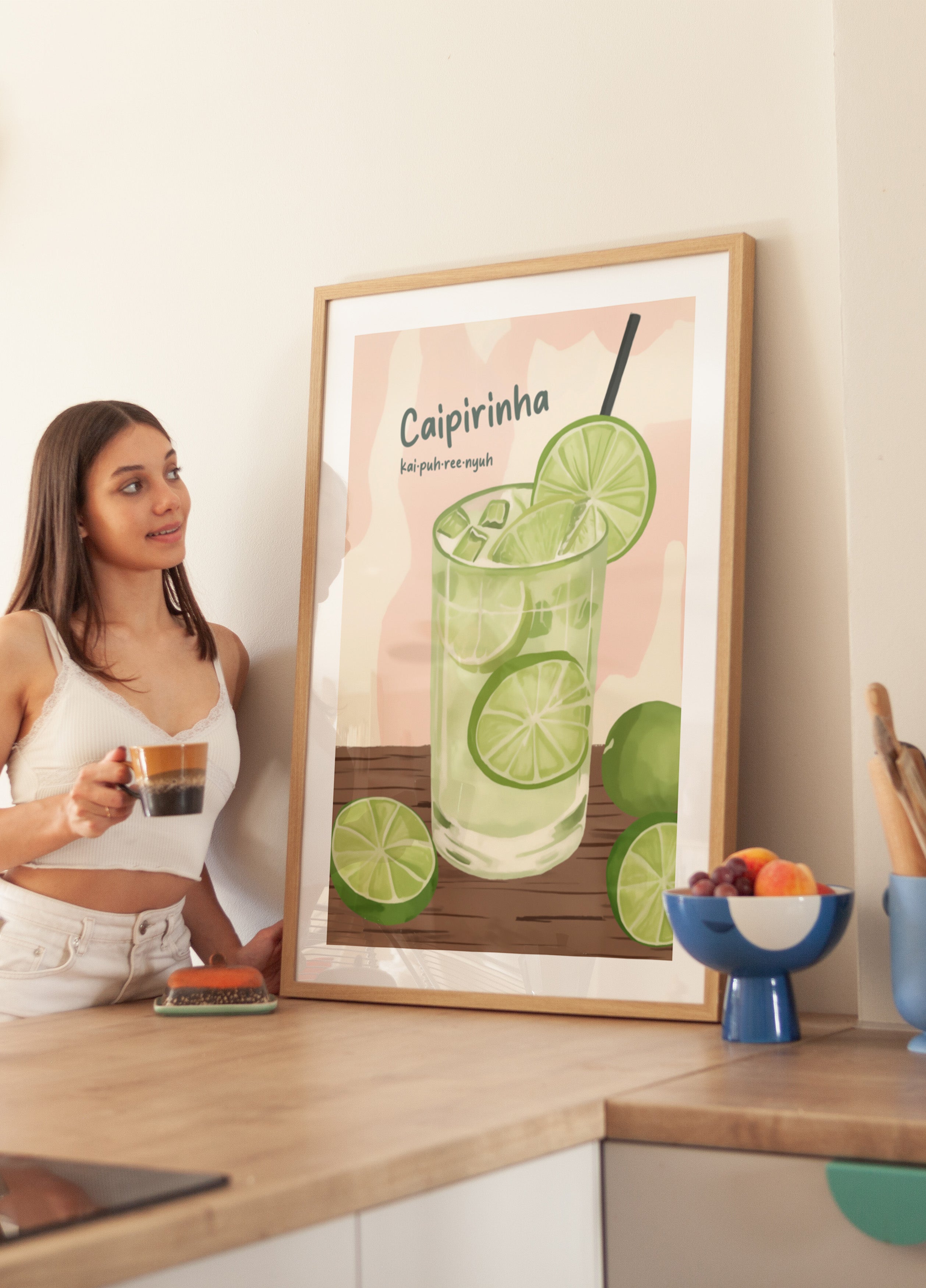 Refreshing Lime Caipirinha