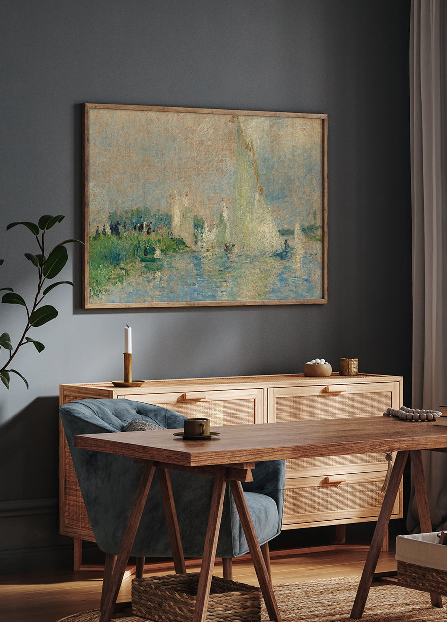 Sailing in Argenteuil Poster