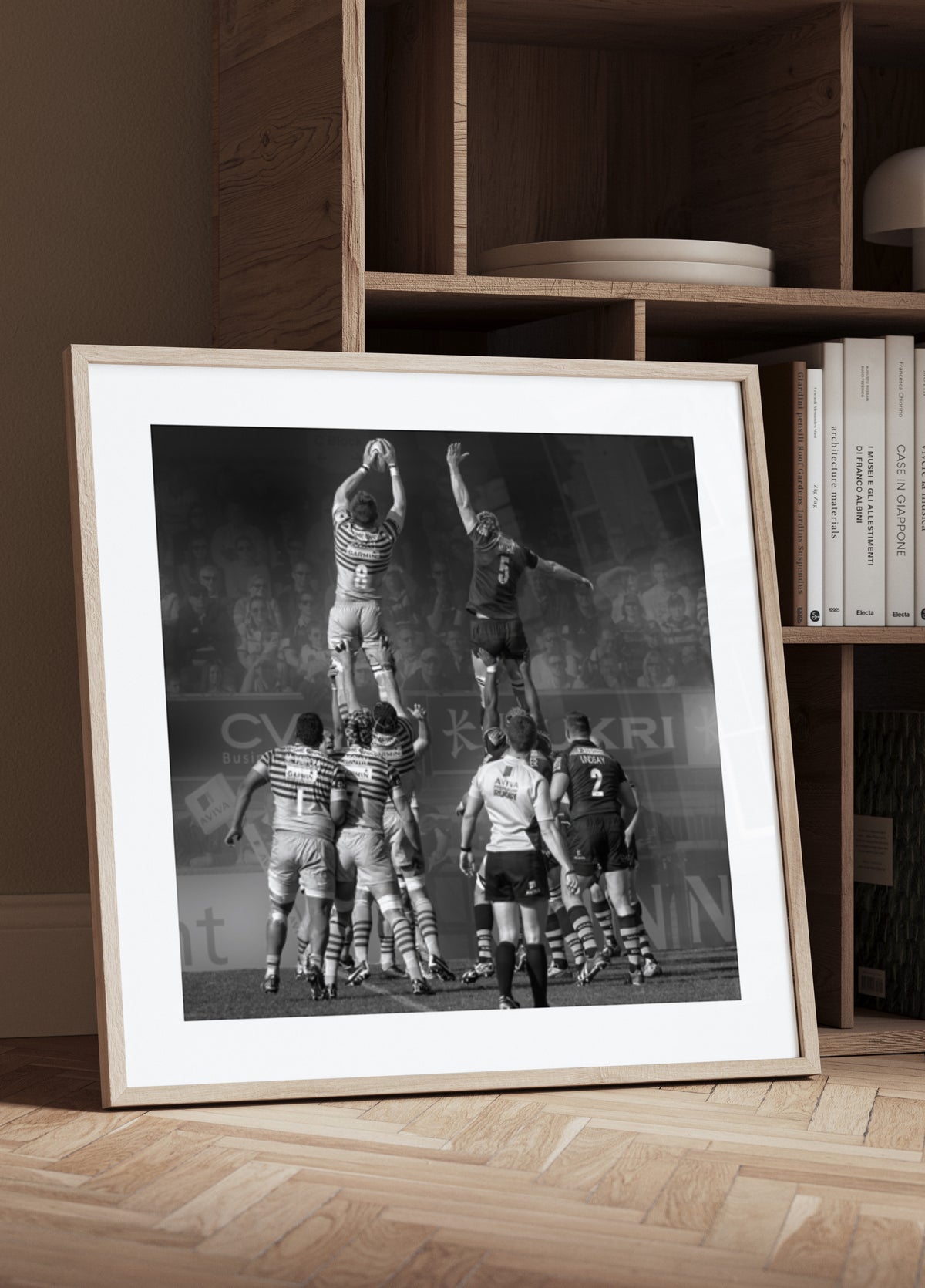 Rugby Lineout Action