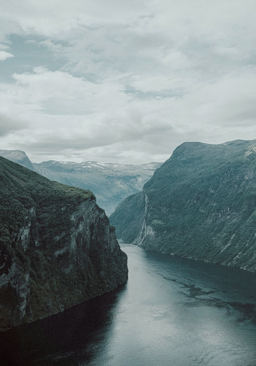 Majestic Fjord Landscape Poster