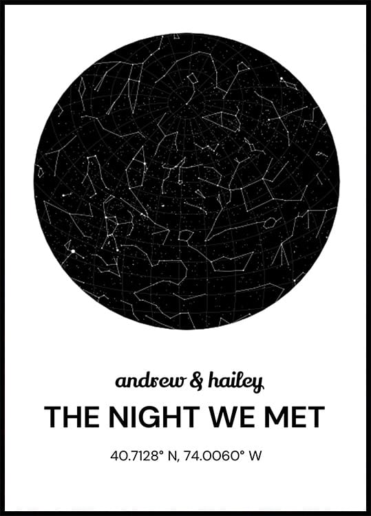 Personalized Star Map Poster