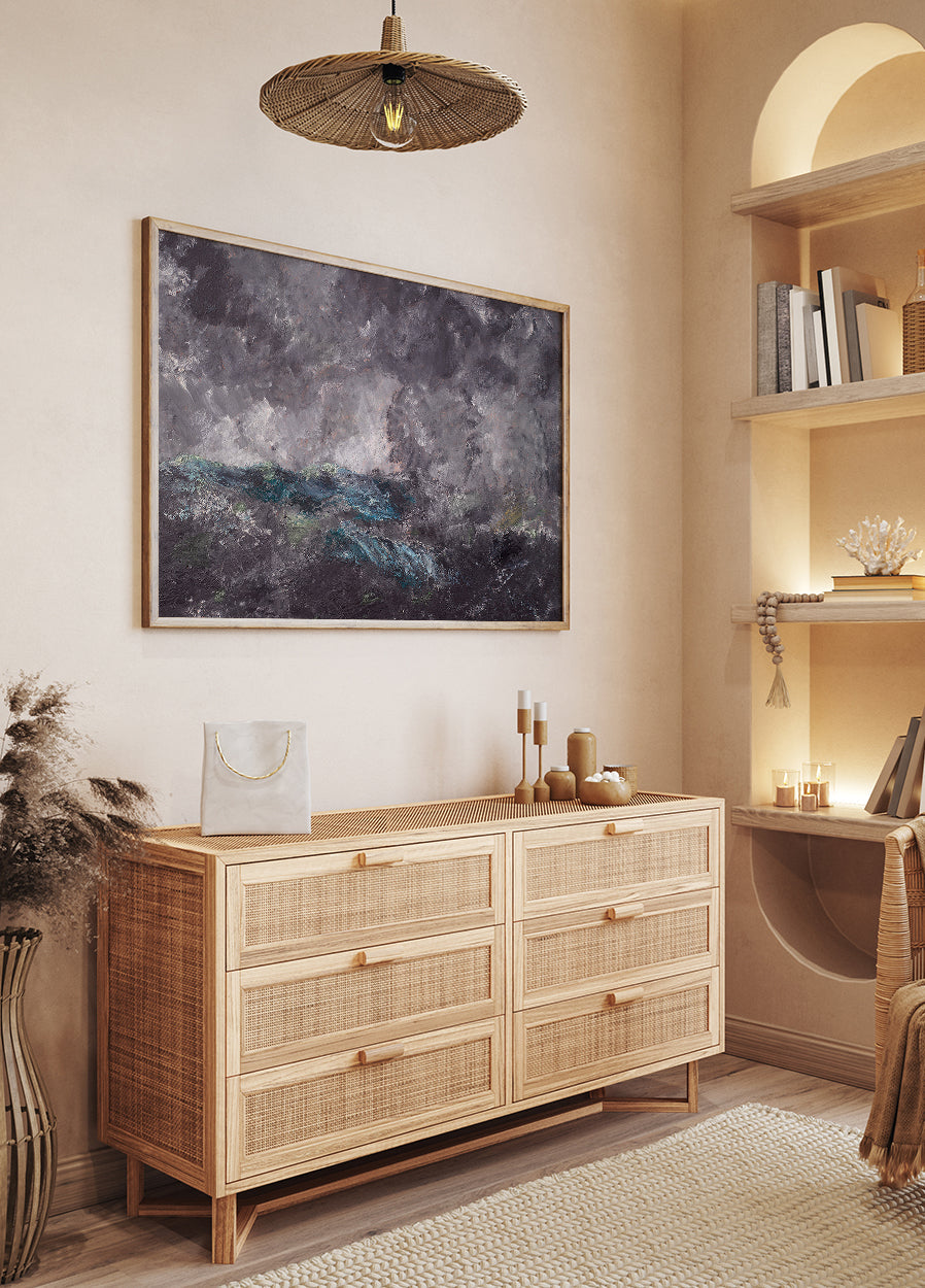 Stormy Seascape Poster