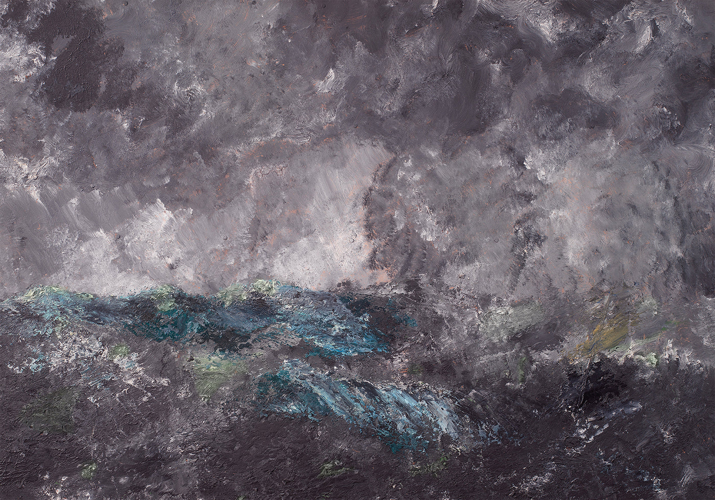 Stormy Seascape Poster