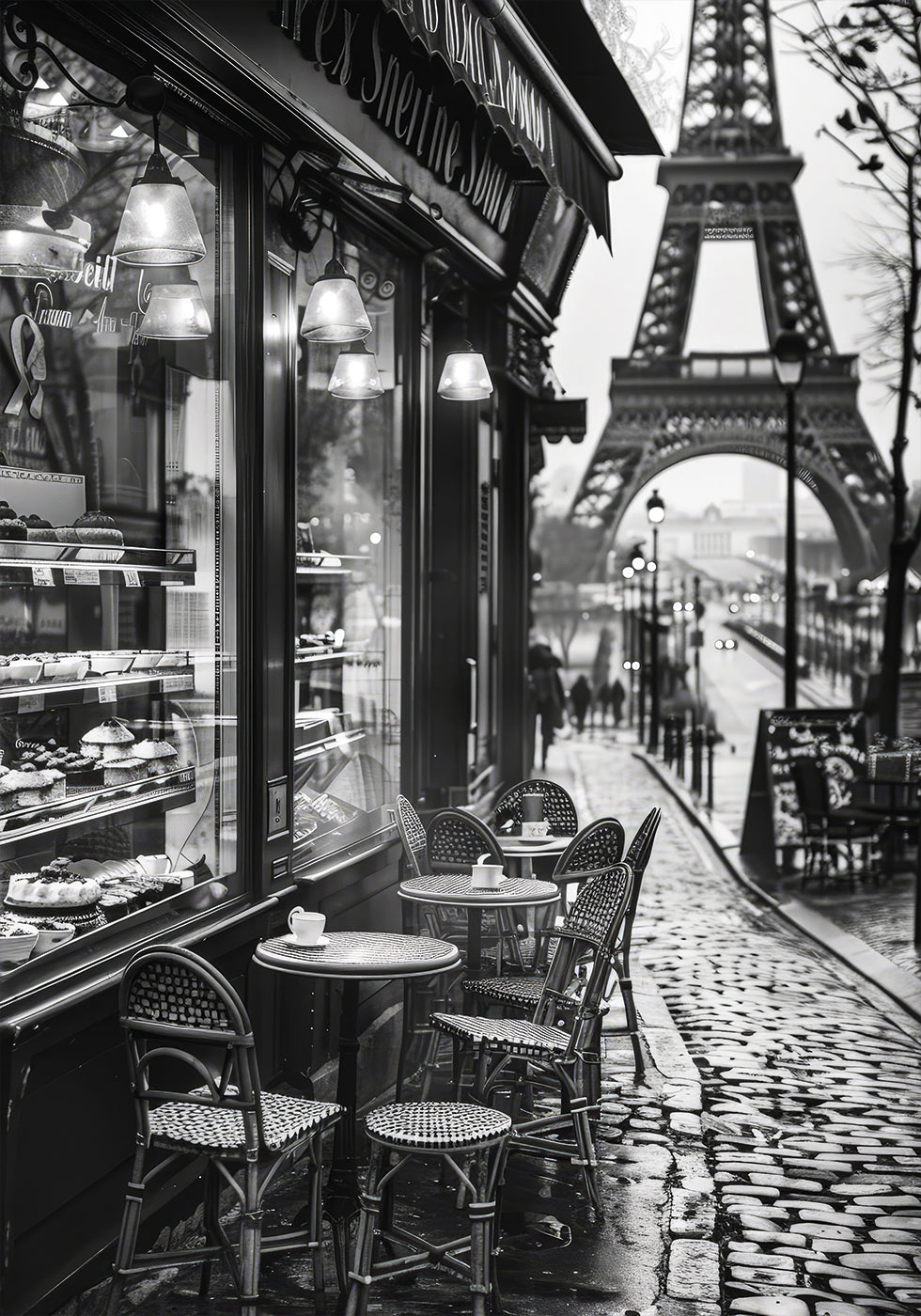 Street Cafe in Paris Poster