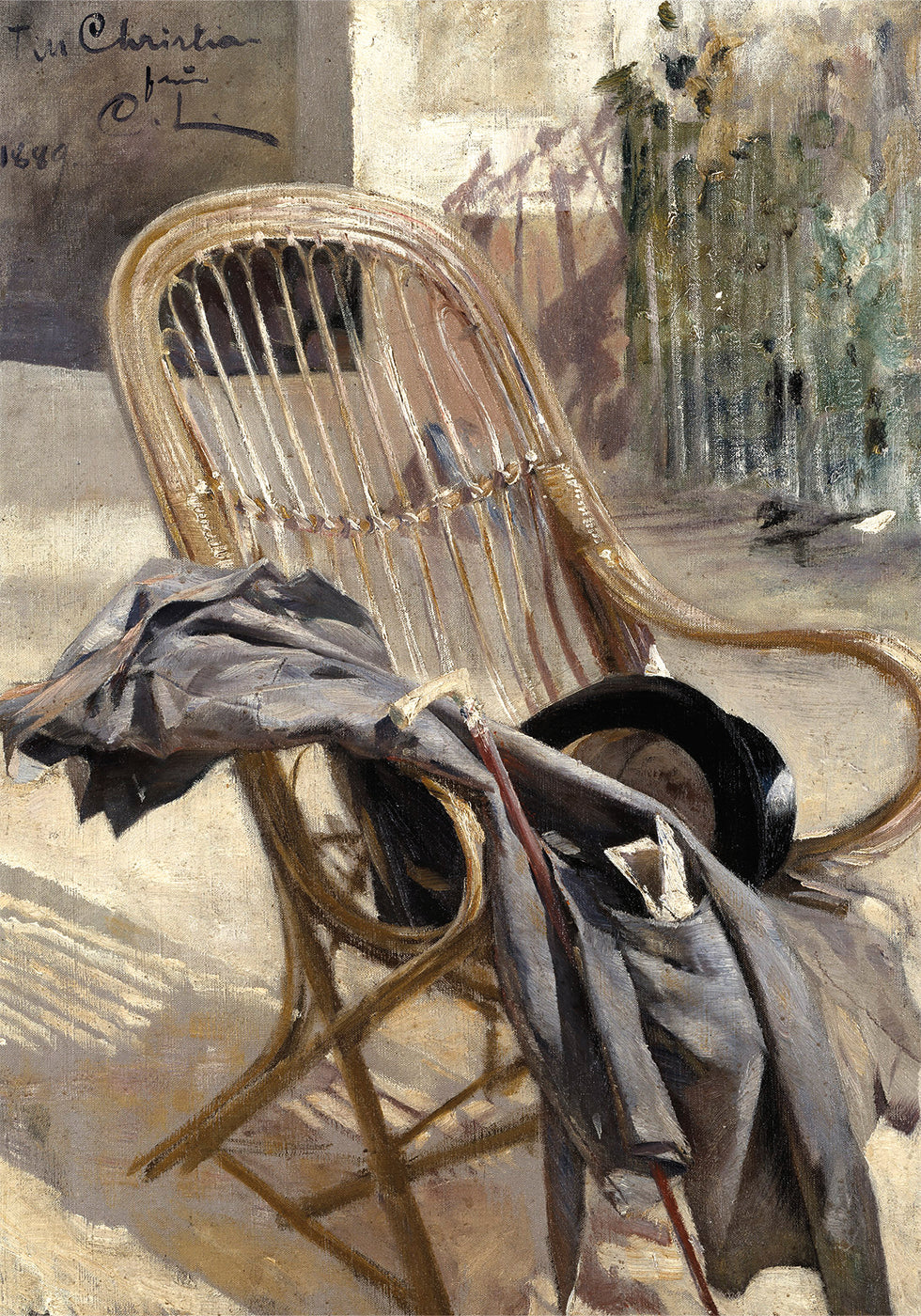 Study of Still Life with Chair Poster