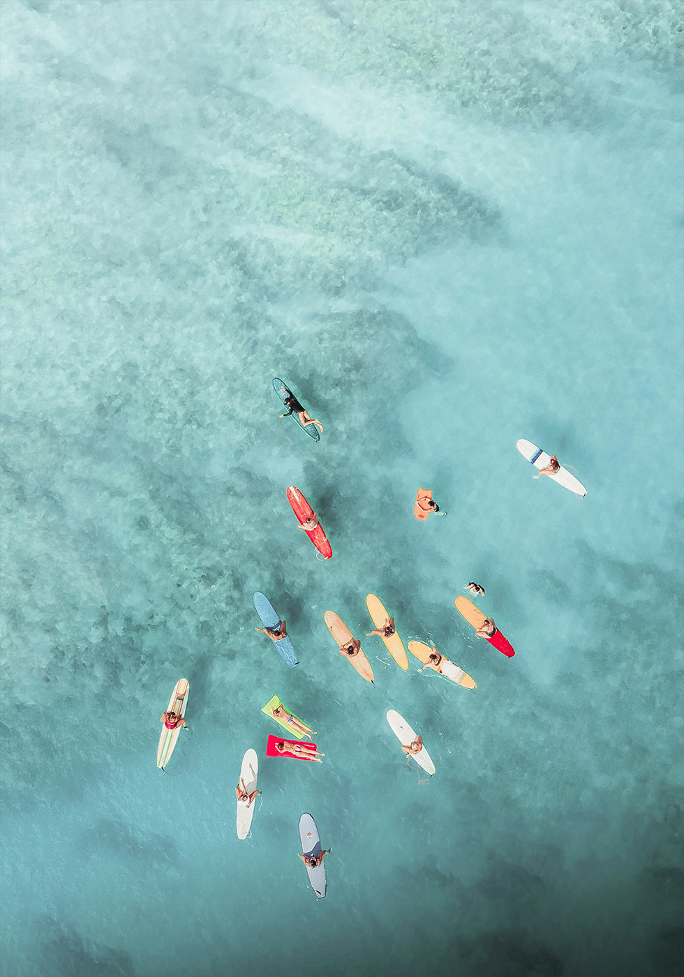 Surfers at Sea No.1 Poster