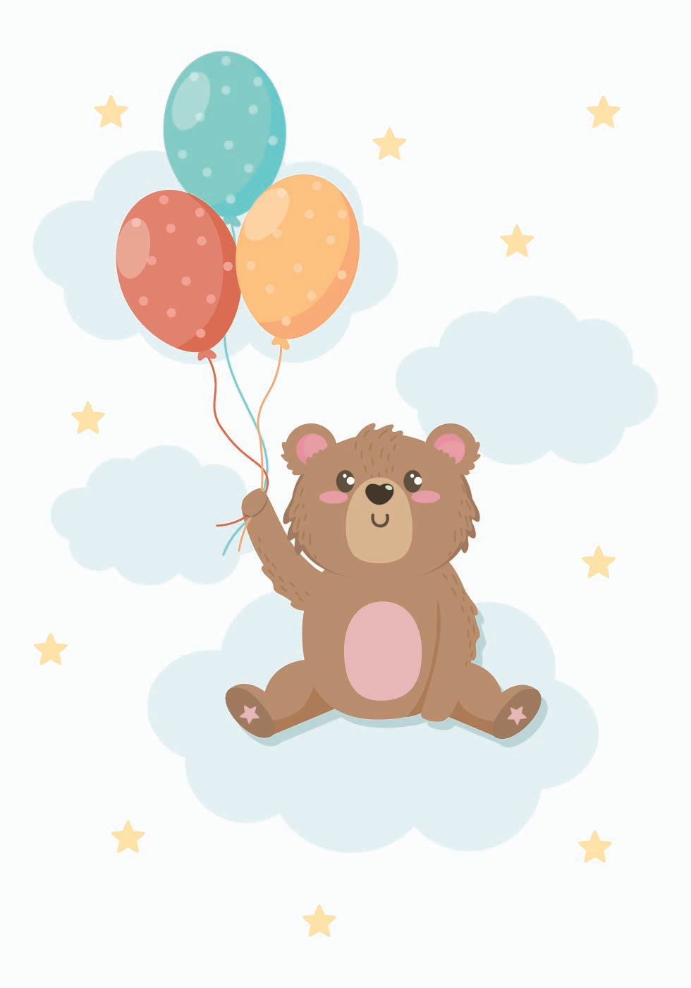 Cute Teddy Bear Poster