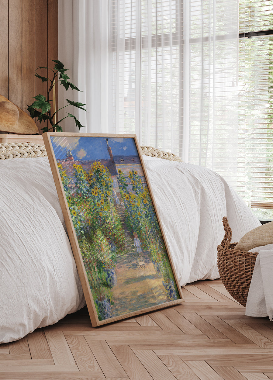 The Artist's Garden at Vétheuil Poster