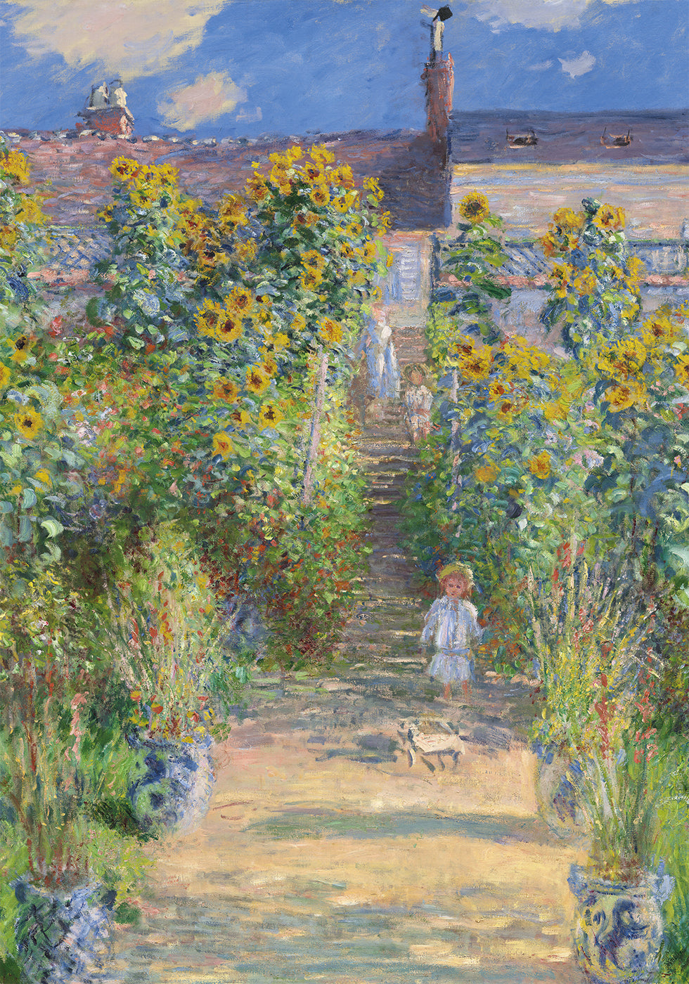 The Artist's Garden at Vétheuil Poster