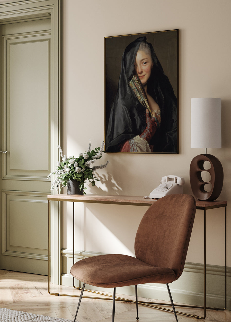 The Enigmatic Lady in Veil Poster