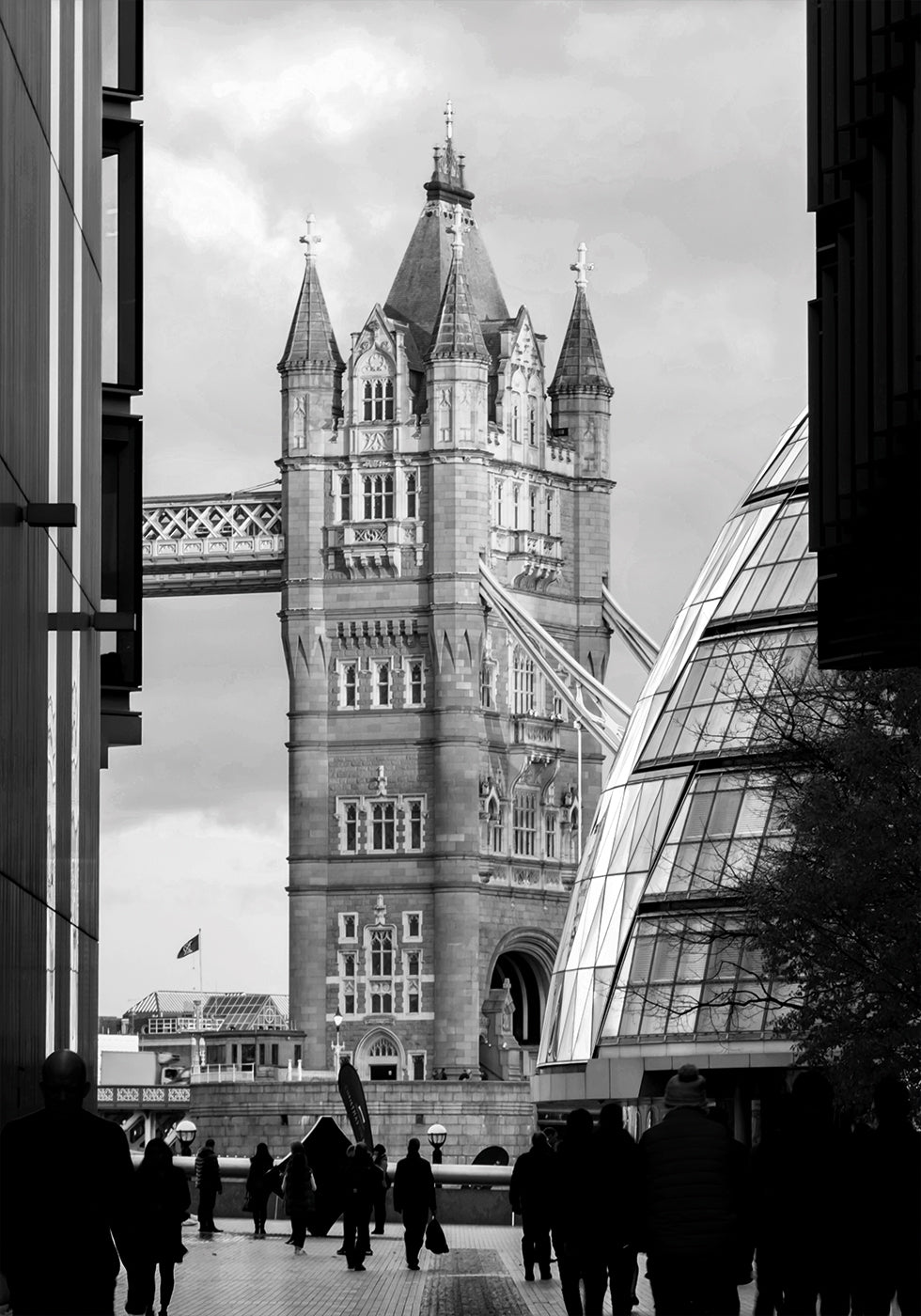 Tower Bridge Close-Up Perspective Poster