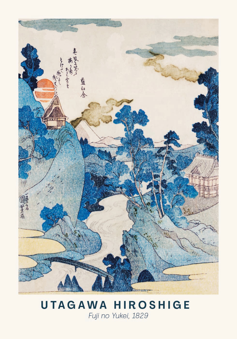 Fuji no Yukei Hiroshige Poster