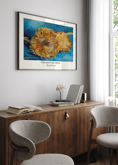 Sunflower Art by Van Gogh Poster