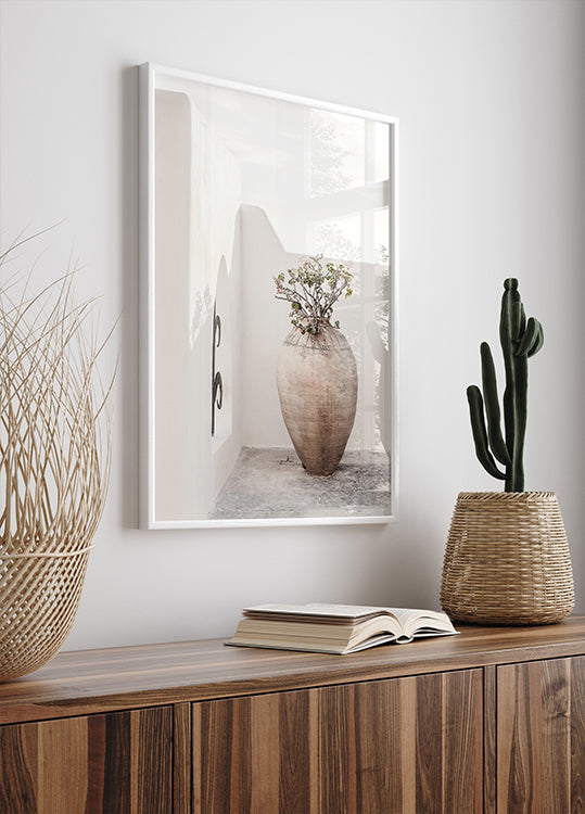 Mediterranean Ceramic Vase Poster