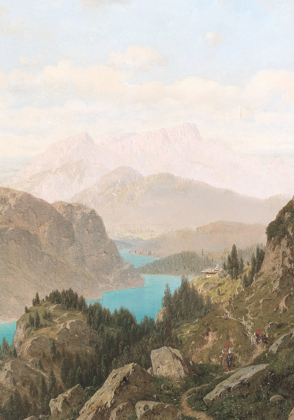 Scenic View of Königssee and Untersberg Poster