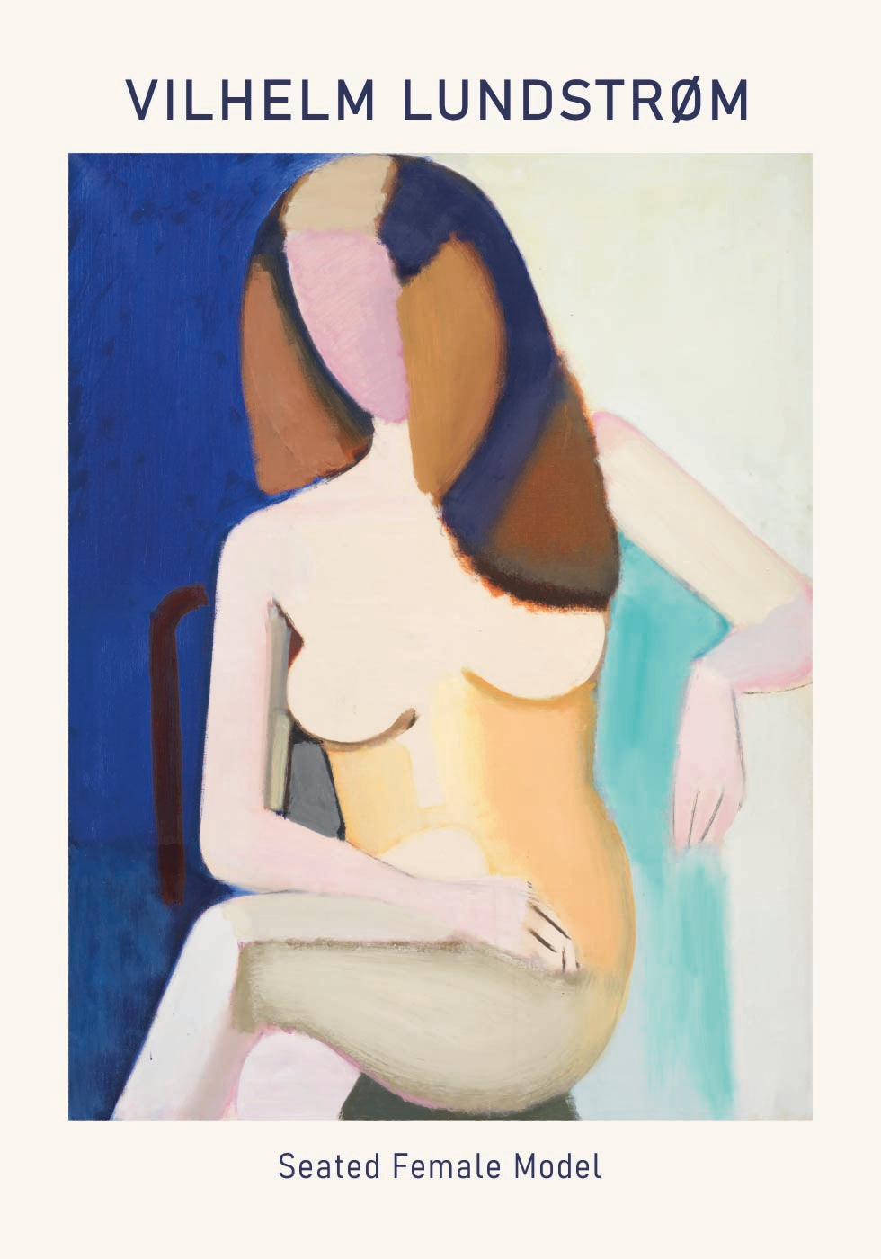 Vilhelm Lundstrøm, Seated Female Model Poster