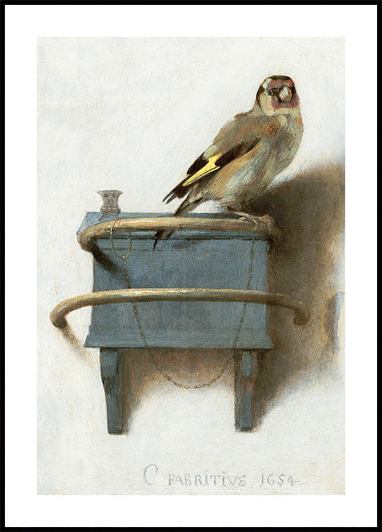 Vintage Bird Painting Poster