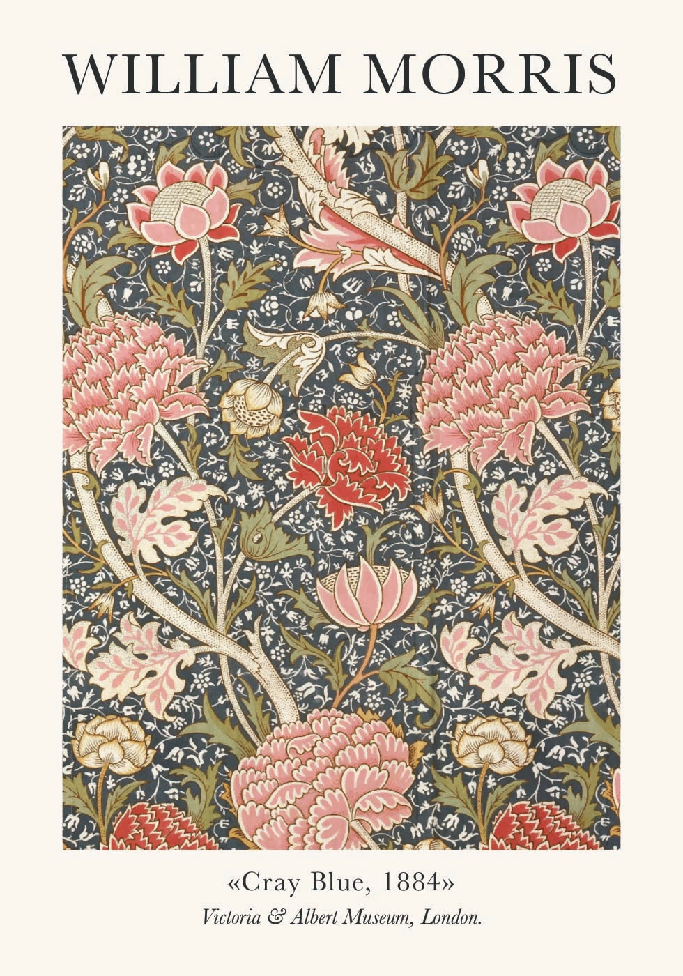 William Morris Cray Blue Poster