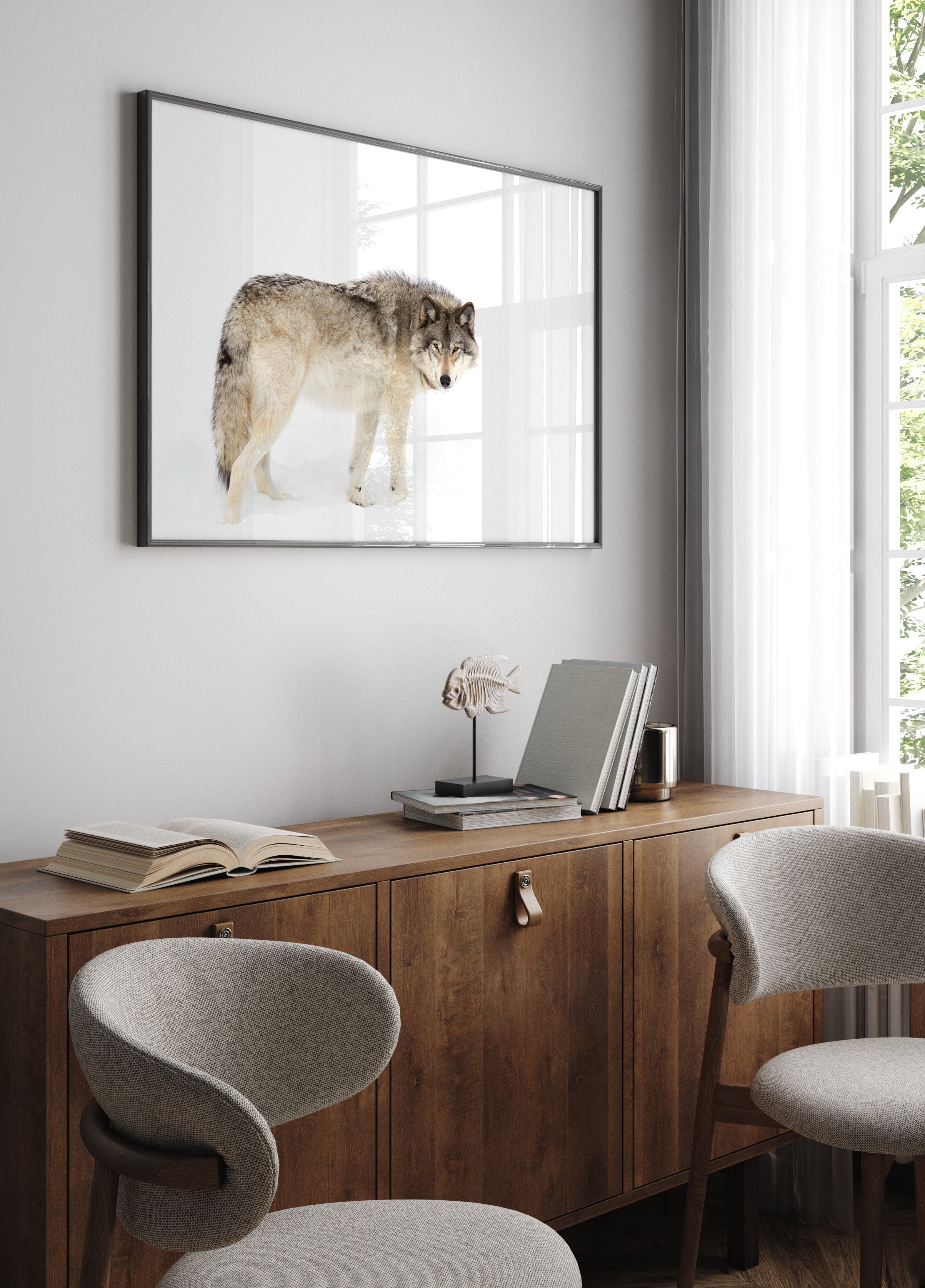 Watchful Winter Wolf