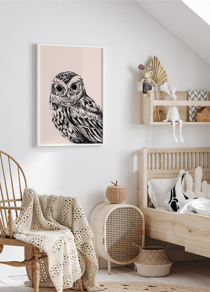 Owl Portrait Poster