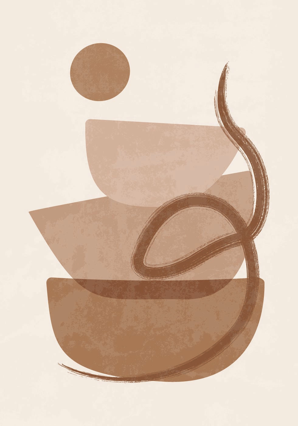 Watercolor Shapes Poster