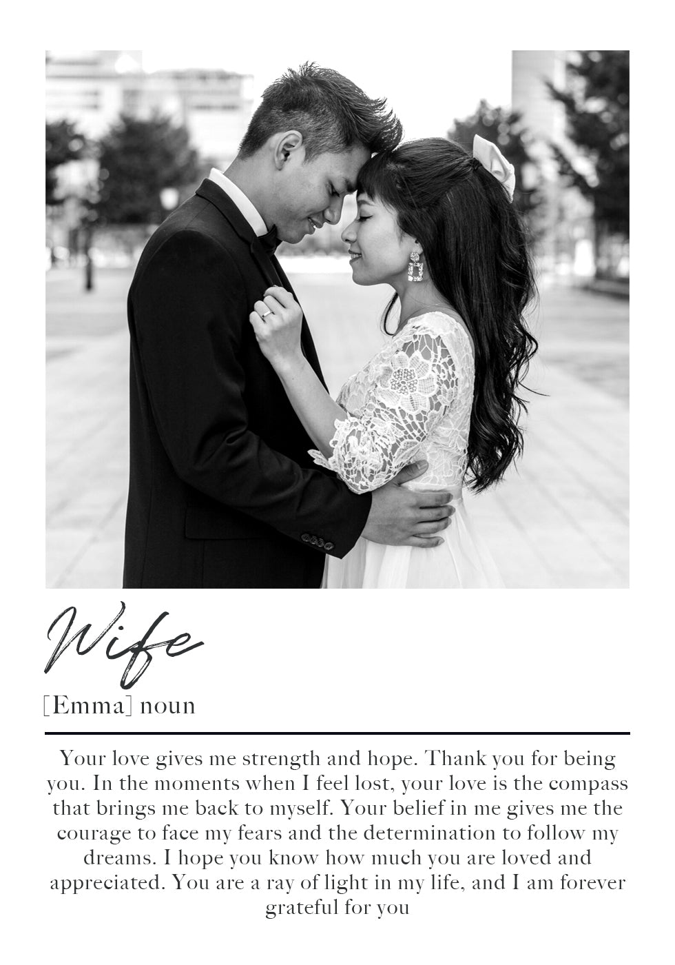 Wife Personalized Poster
